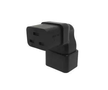 C19 naar C20 haakse netadapter, YL-3318L-2 IEC 60320-C19/20 haaks, onder/boven